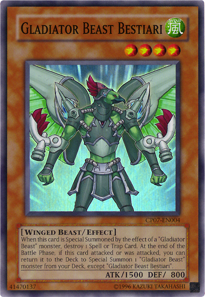 Gladiator Beast Bestiari [CP07-EN004] Super Rare | Tables and Towers