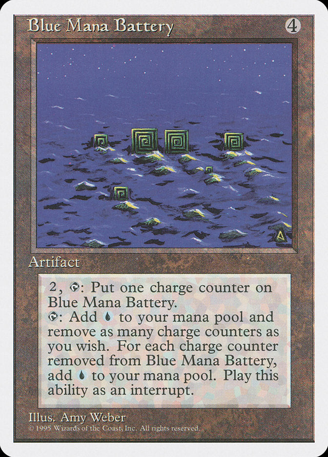 Blue Mana Battery [Fourth Edition] | Tables and Towers