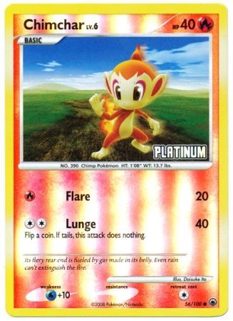 Chimchar (56/100) [Burger King Promos: 2009 Collection] | Tables and Towers