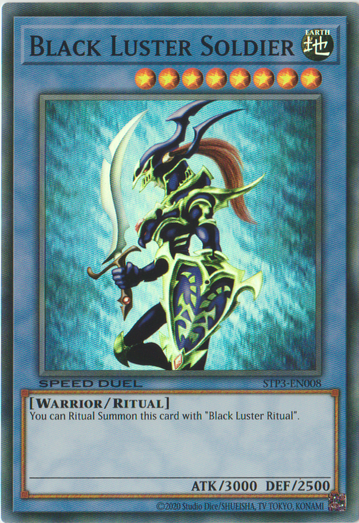 Black Luster Soldier [STP3-EN008] Super Rare | Tables and Towers