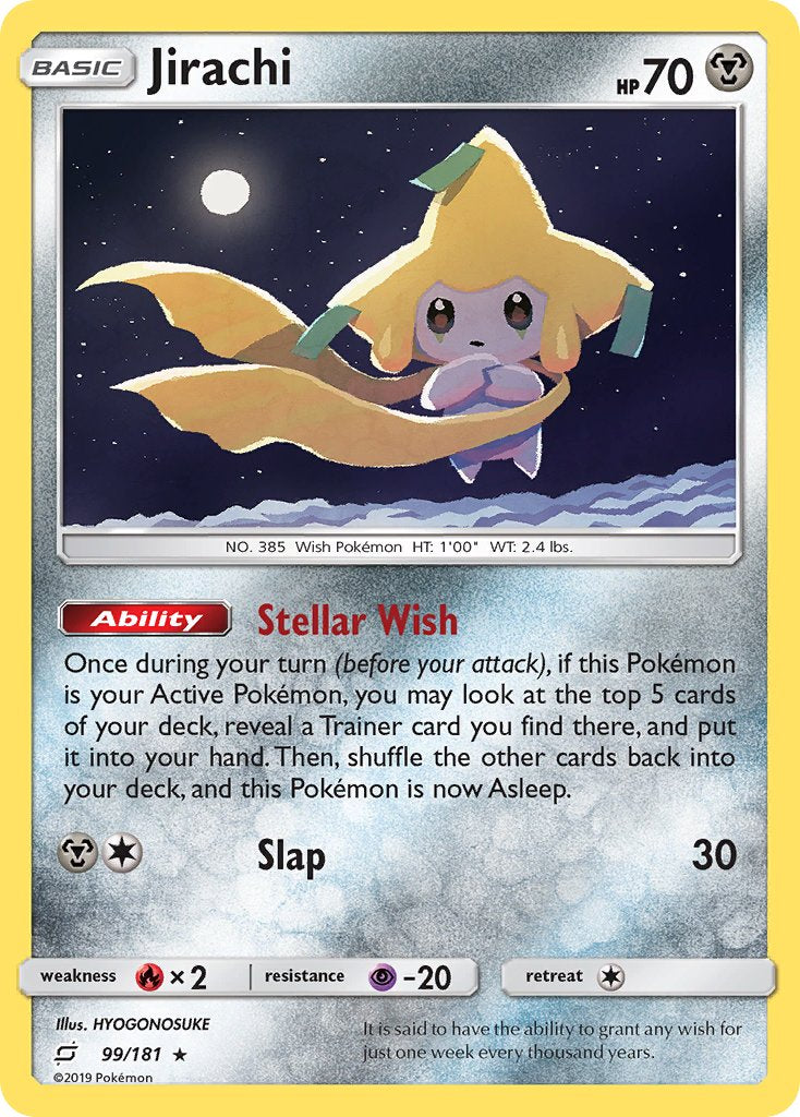 Jirachi (99/181) (Theme Deck Exclusive) [Sun & Moon: Team Up] | Tables and Towers