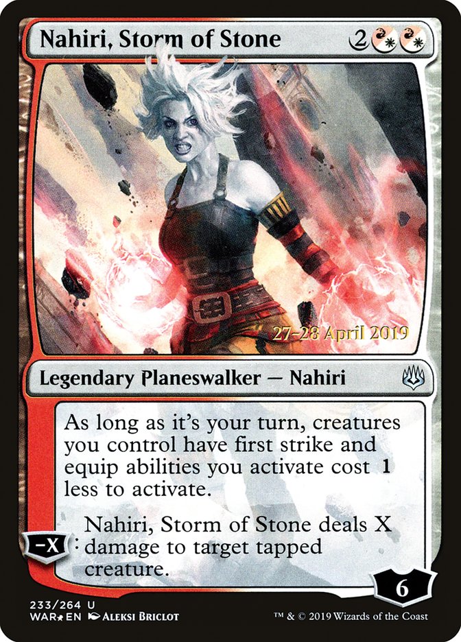 Nahiri, Storm of Stone [War of the Spark Prerelease Promos] | Tables and Towers