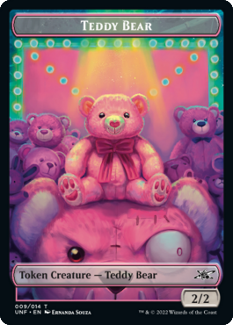 Teddy Bear // Storm Crow Double-Sided Token [Unfinity Tokens] | Tables and Towers