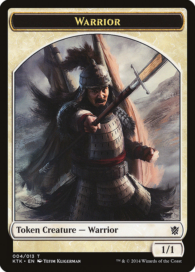 Warrior Token (004/013) [Khans of Tarkir Tokens] | Tables and Towers