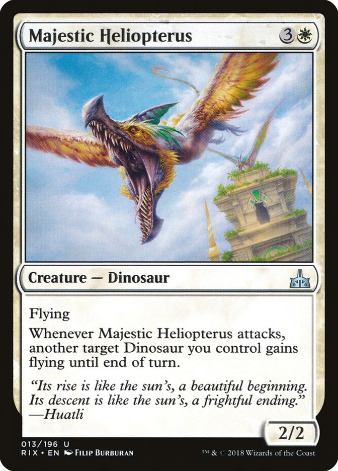 Majestic Heliopterus [Rivals of Ixalan] | Tables and Towers