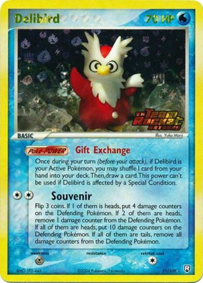 Delibird (21/109) (Stamped) [EX: Team Rocket Returns] | Tables and Towers