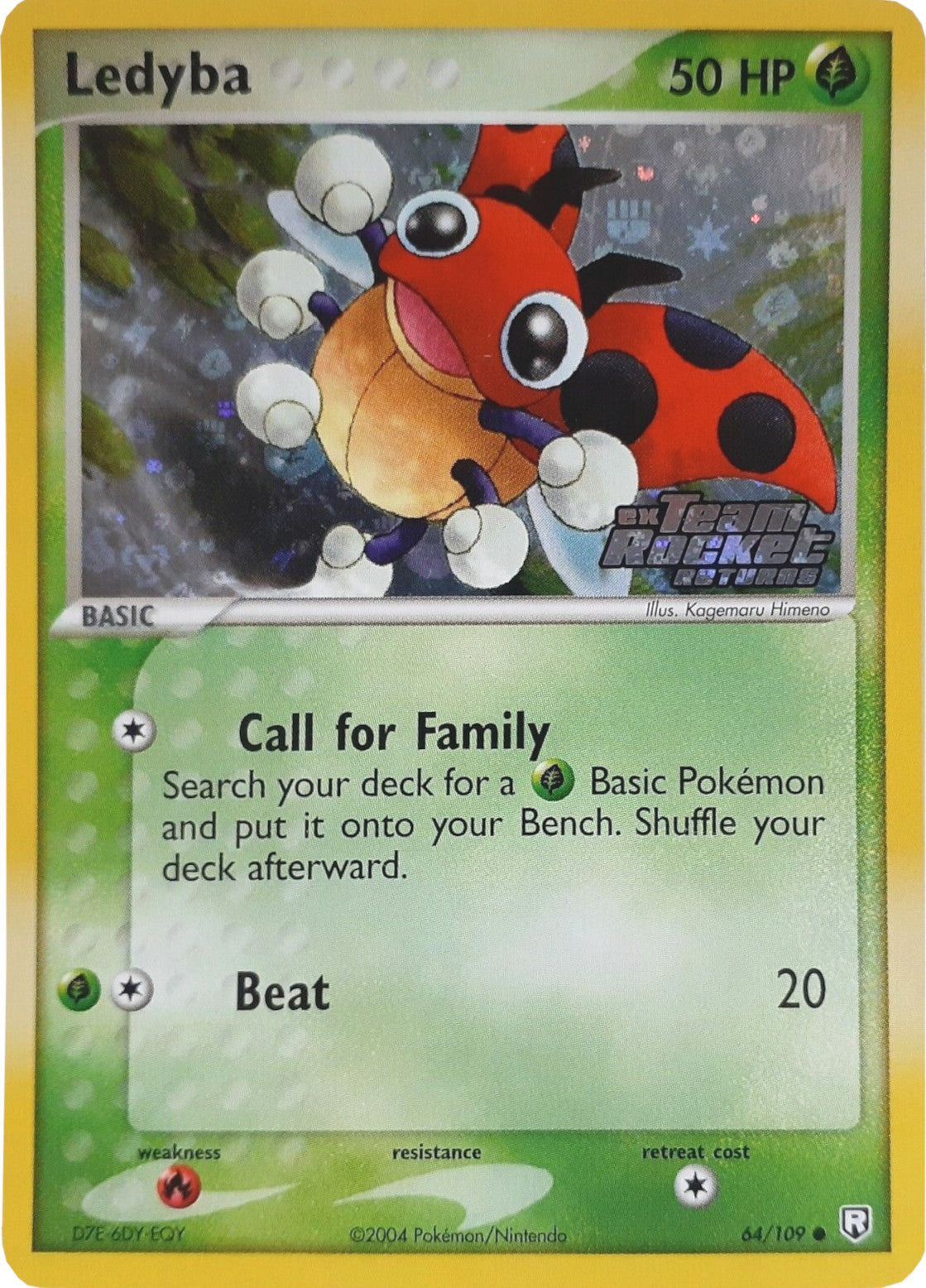 Ledyba (64/109) (Stamped) [EX: Team Rocket Returns] | Tables and Towers