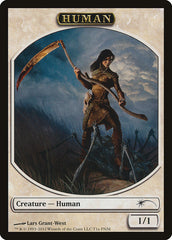 Human // Wolf Double-Sided Token [Friday Night Magic 2012] | Tables and Towers