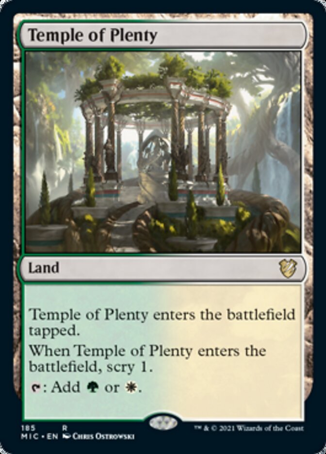 Temple of Plenty [Innistrad: Midnight Hunt Commander] | Tables and Towers