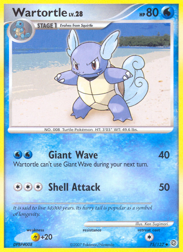 Wartortle (75/132) [Diamond & Pearl: Secret Wonders] | Tables and Towers