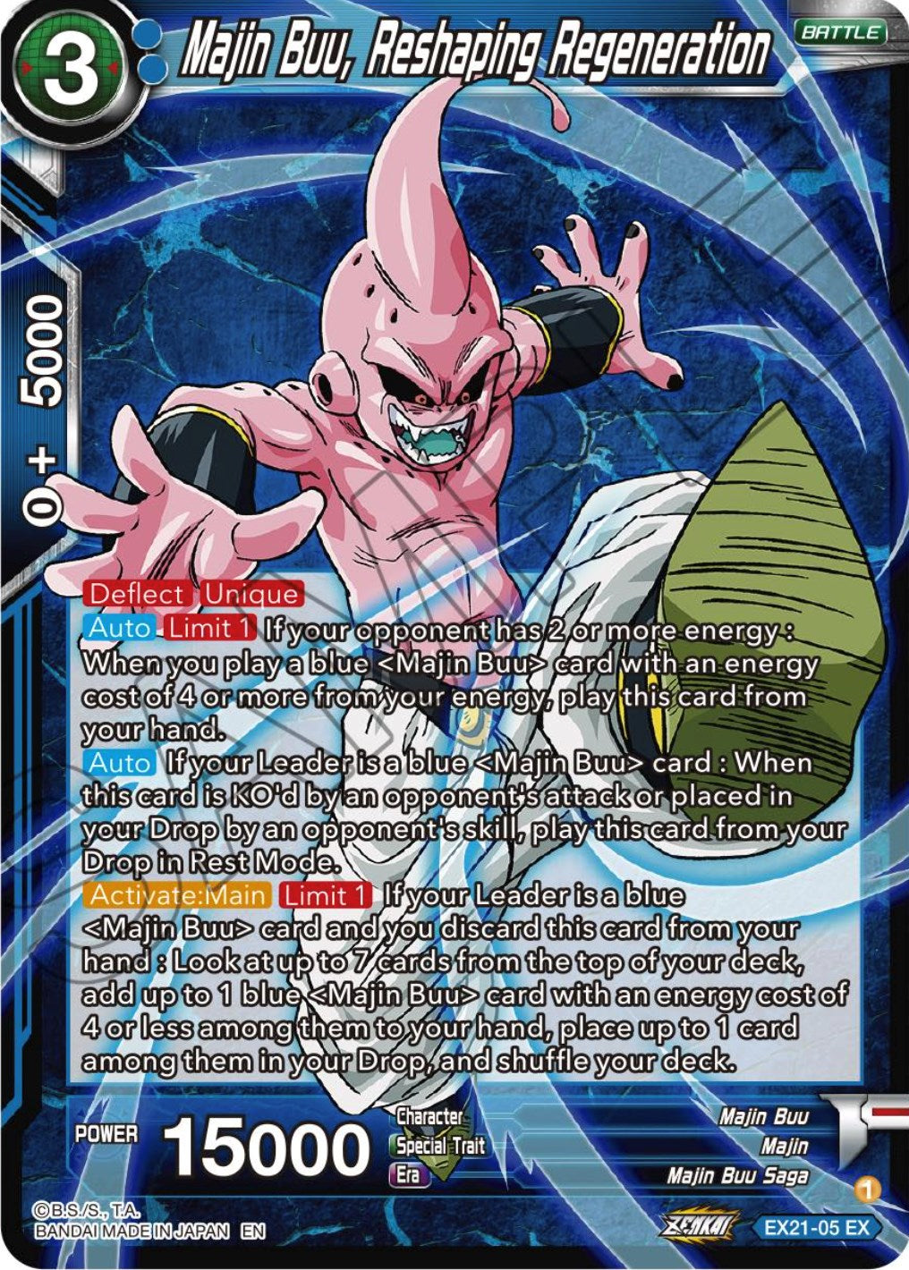 Majin Buu, Reshaping Regeneration (EX21-05) [5th Anniversary Set] | Tables and Towers