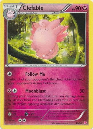 Clefable (16/30) [XY: Trainer Kit 1 - Wigglytuff] | Tables and Towers