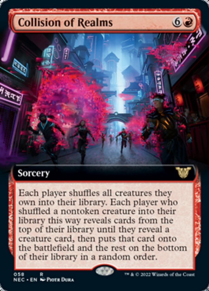 Collision of Realms (Extended Art) [Kamigawa: Neon Dynasty Commander] | Tables and Towers