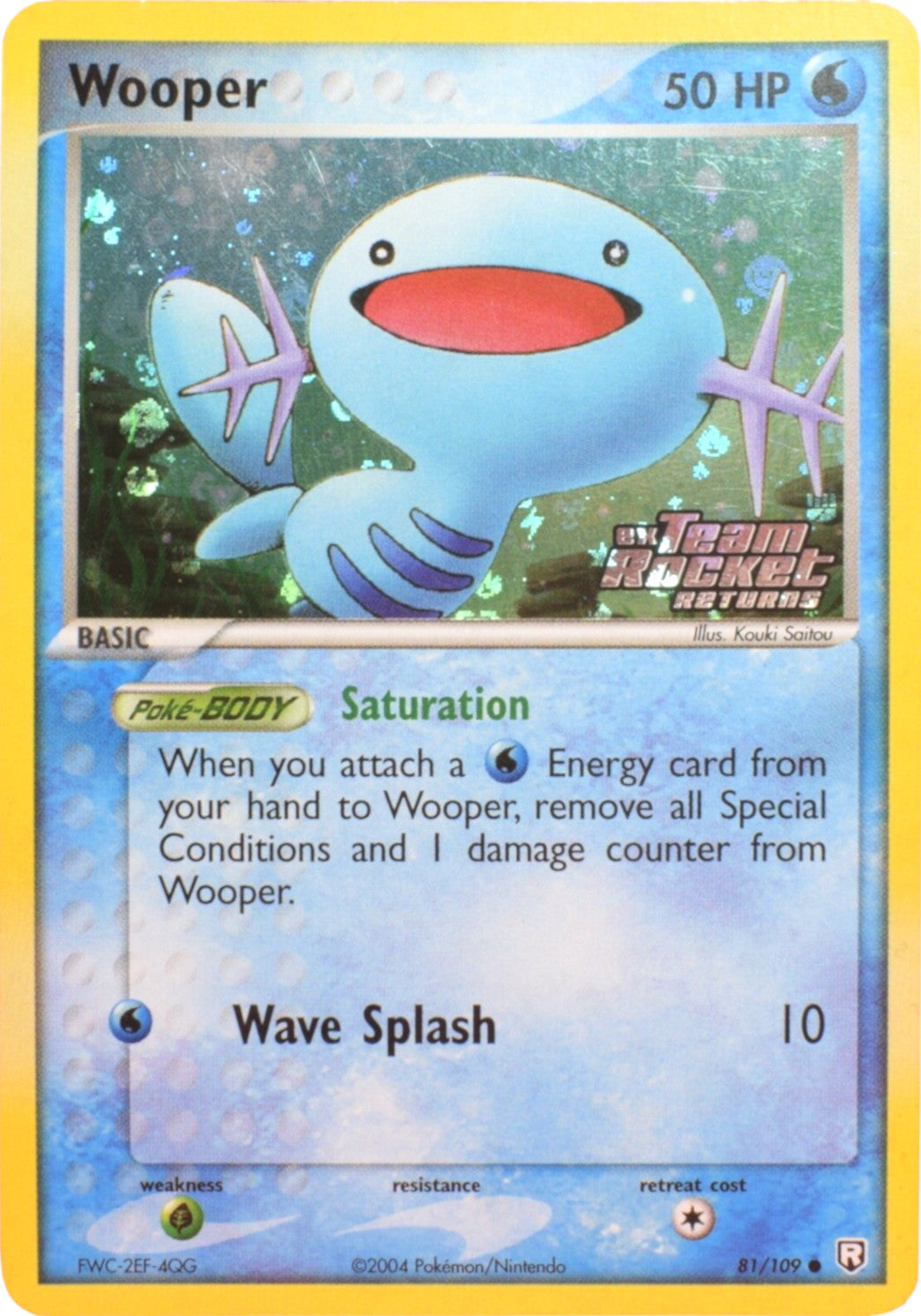 Wooper (81/109) (Stamped) [EX: Team Rocket Returns] | Tables and Towers