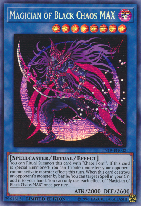 Magician of Black Chaos MAX [TN19-EN002] Prismatic Secret Rare | Tables and Towers