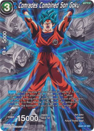 Comrades Combined Son Goku (Alternate Art) (EX01-01) [Special Anniversary Set 2020] | Tables and Towers