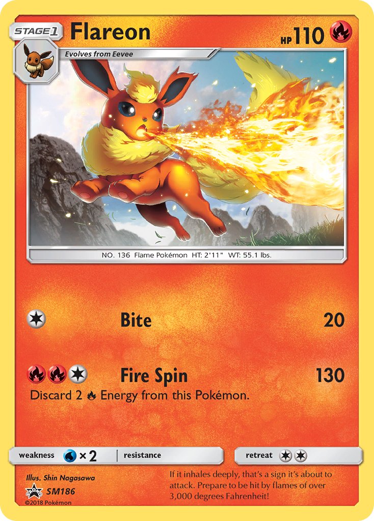 Flareon (SM186) [Sun & Moon: Black Star Promos] | Tables and Towers