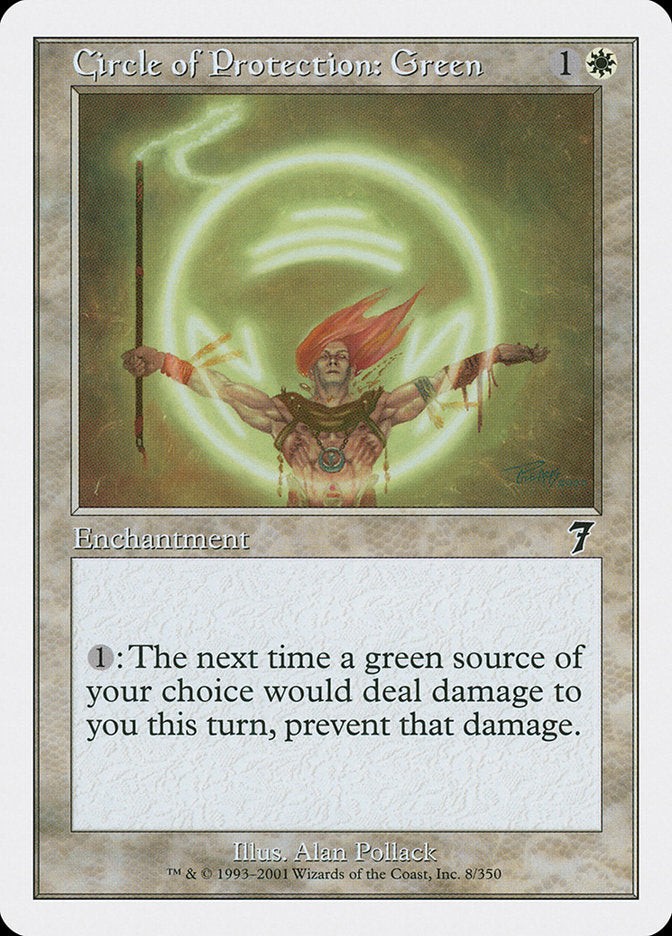 Circle of Protection: Green [Seventh Edition] | Tables and Towers