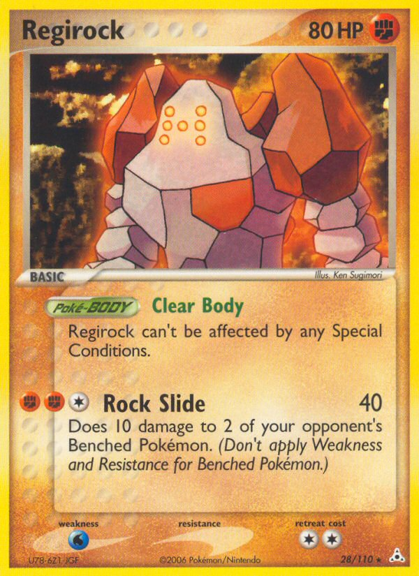 Regirock (28/110) [EX: Holon Phantoms] | Tables and Towers