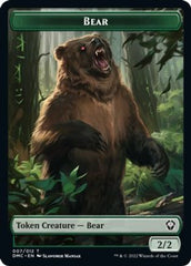 Kavu // Bear Double-Sided Token [Dominaria United Commander Tokens] | Tables and Towers