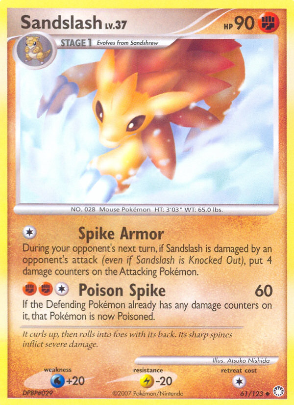 Sandslash (61/123) [Diamond & Pearl: Mysterious Treasures] | Tables and Towers