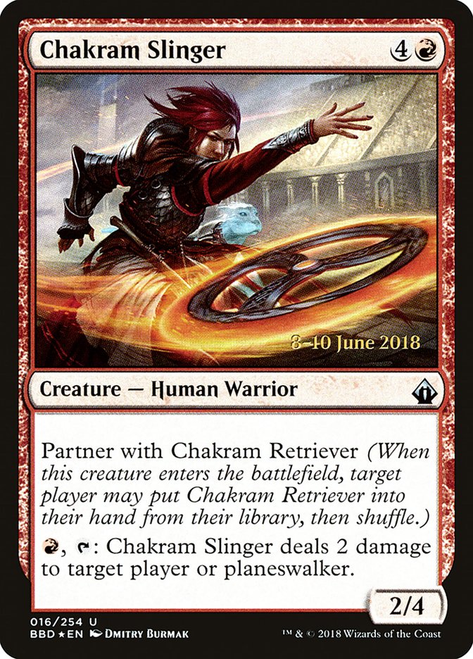 Chakram Slinger [Battlebond Prerelease Promos] | Tables and Towers