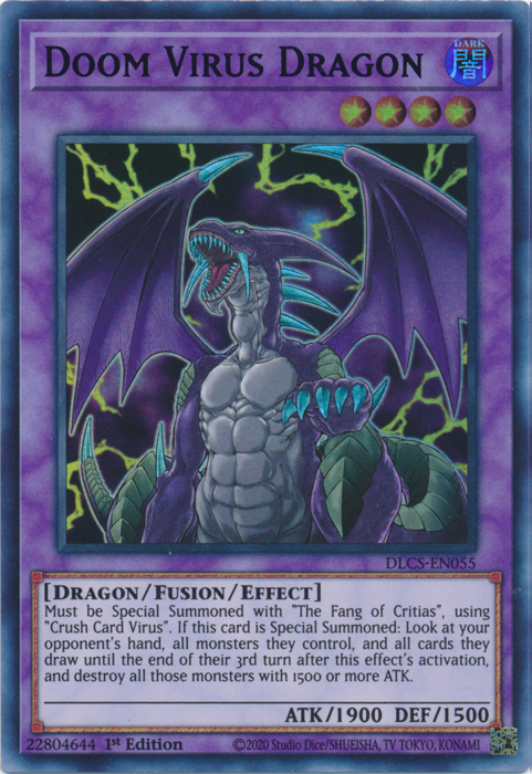 Doom Virus Dragon (Green) [DLCS-EN055] Ultra Rare | Tables and Towers