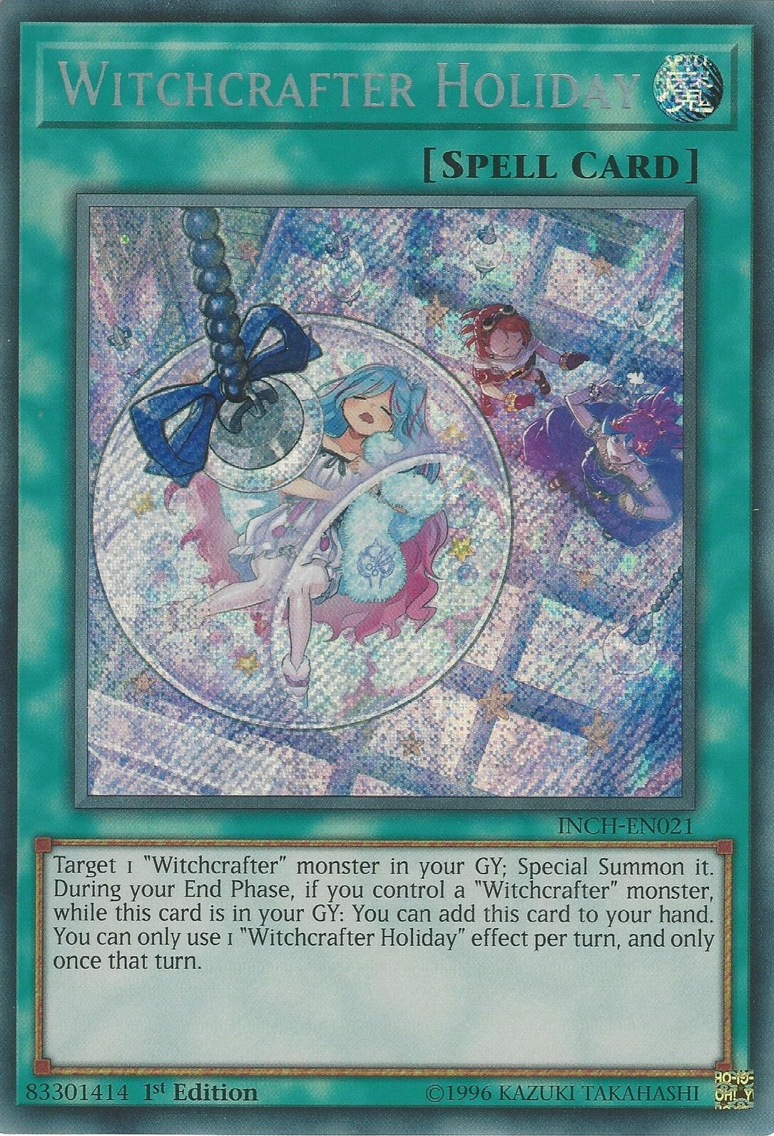 Witchcrafter Holiday [INCH-EN021] Secret Rare | Tables and Towers