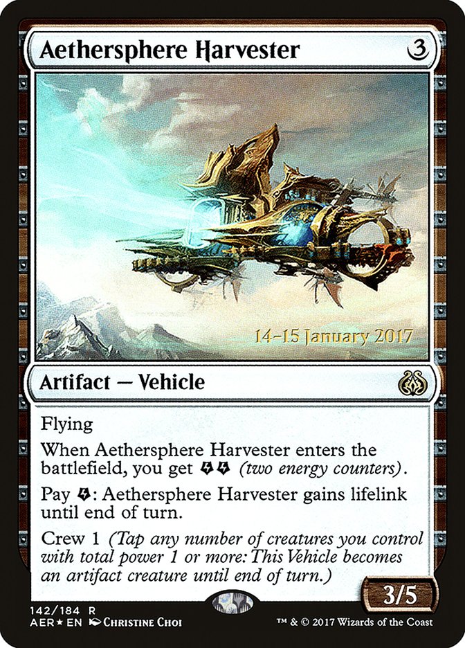 Aethersphere Harvester [Aether Revolt Prerelease Promos] | Tables and Towers