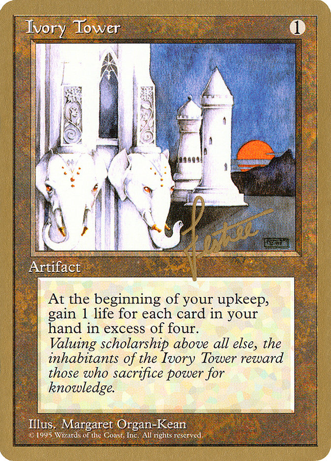 Ivory Tower (Bertrand Lestree) [Pro Tour Collector Set] | Tables and Towers