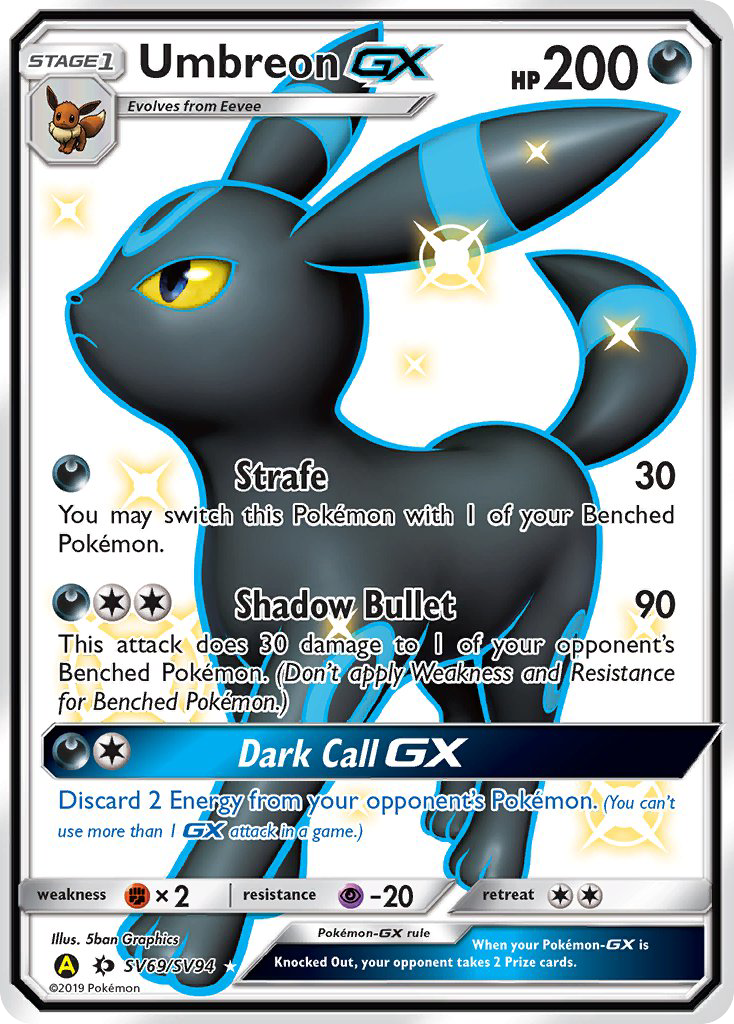 Umbreon GX (SV69/SV94) [Sun & Moon: Hidden Fates - Shiny Vault] | Tables and Towers