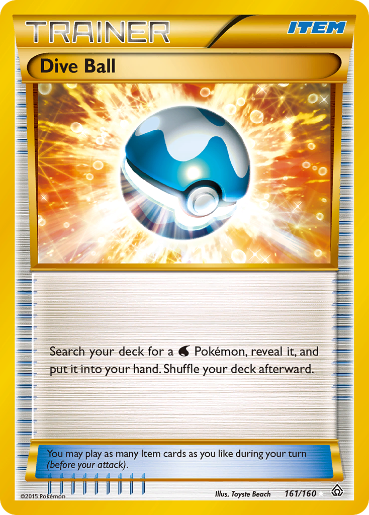 Dive Ball (161/160) [XY: Primal Clash] | Tables and Towers