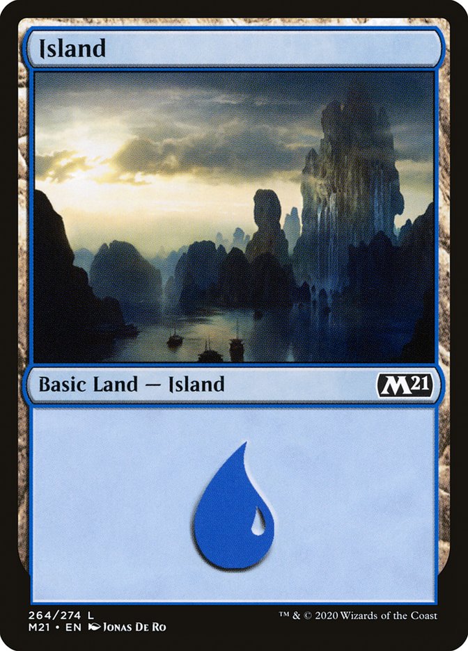 Island (264) [Core Set 2021] | Tables and Towers