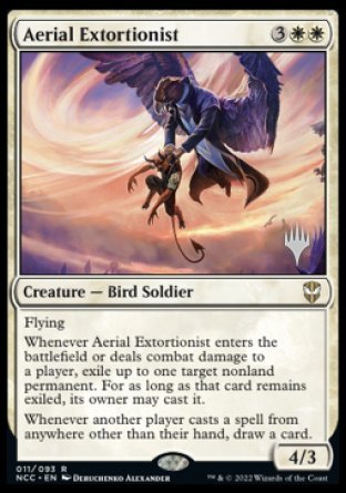 Aerial Extortionist (Promo Pack) [Streets of New Capenna Commander Promos] | Tables and Towers