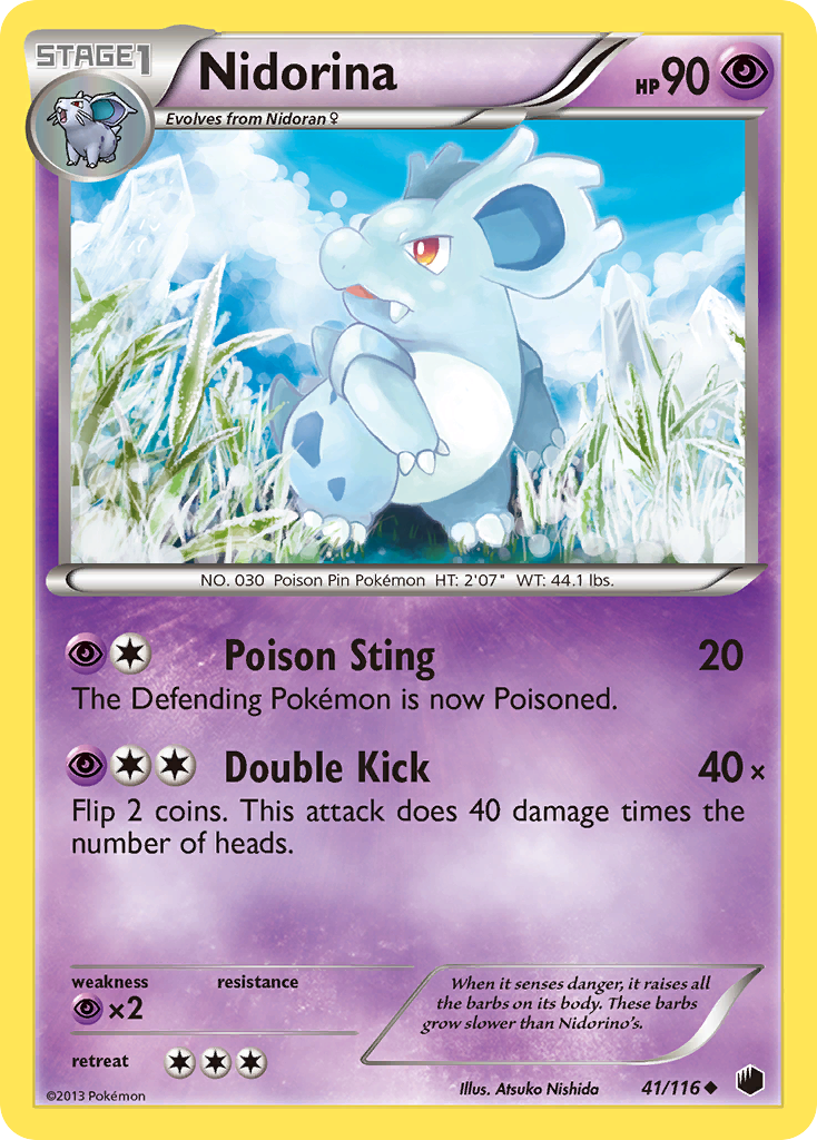 Nidorina (41/116) [Black & White: Plasma Freeze] | Tables and Towers