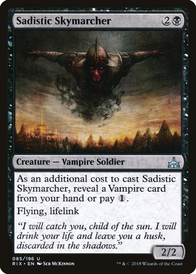 Sadistic Skymarcher [Rivals of Ixalan] | Tables and Towers