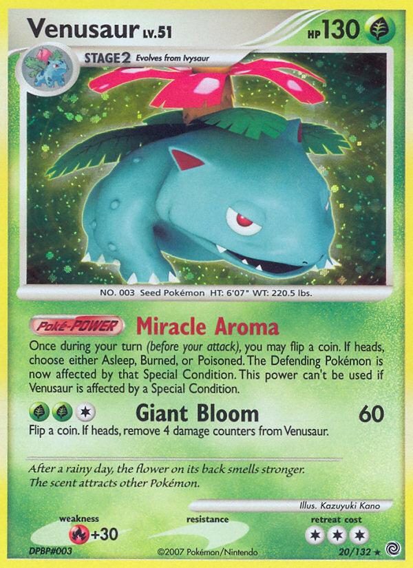 Venusaur (20/132) [Diamond & Pearl: Secret Wonders] | Tables and Towers