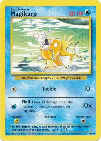 Magikarp (35/102) [Base Set Unlimited] | Tables and Towers