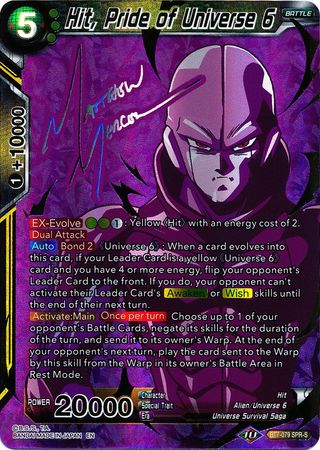 Hit, Pride of Universe 6 (SPR Signature) (BT7-079) [Assault of the Saiyans] | Tables and Towers