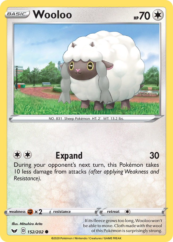 Wooloo (152/202) [Sword & Shield: Base Set] | Tables and Towers