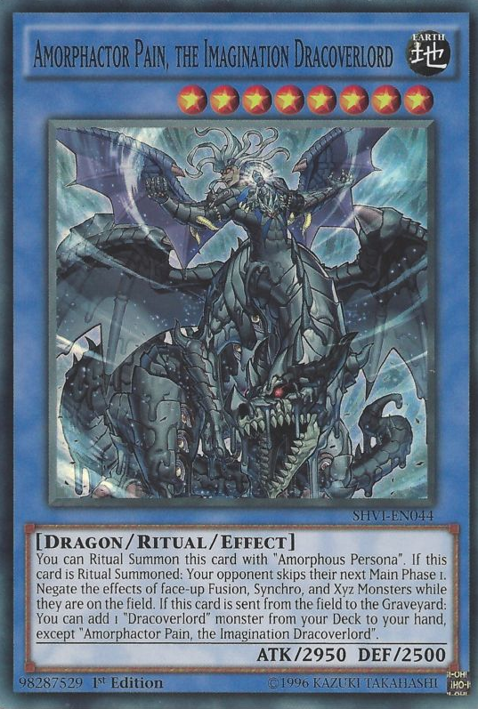 Amorphactor Pain, the Imagination Dracoverlord [SHVI-EN044] Super Rare | Tables and Towers