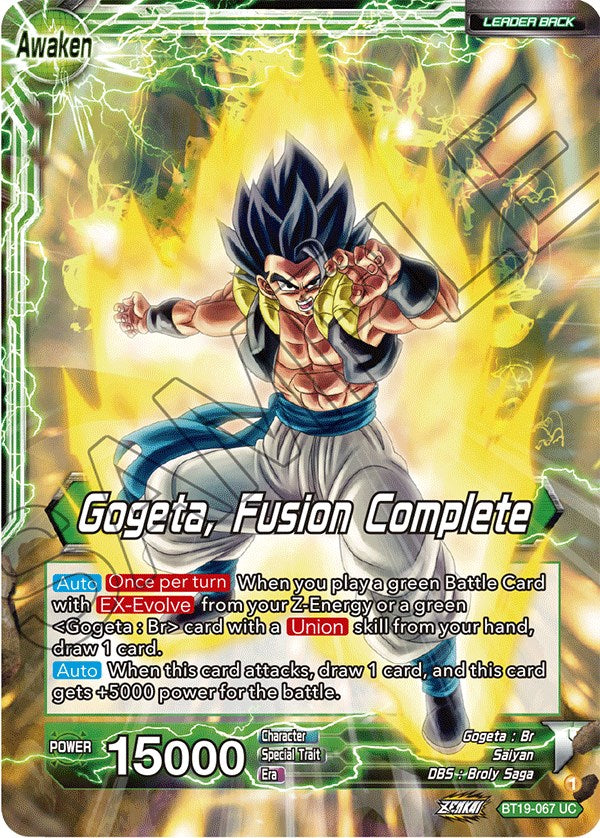 Veku // Gogeta, Fusion Complete (BT19-067) [Fighter's Ambition] | Tables and Towers