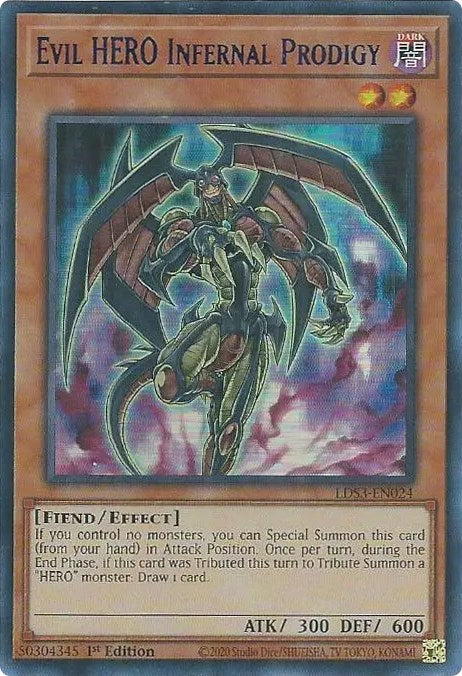 Evil HERO Infernal Prodigy (Blue) [LDS3-EN024] Ultra Rare | Tables and Towers