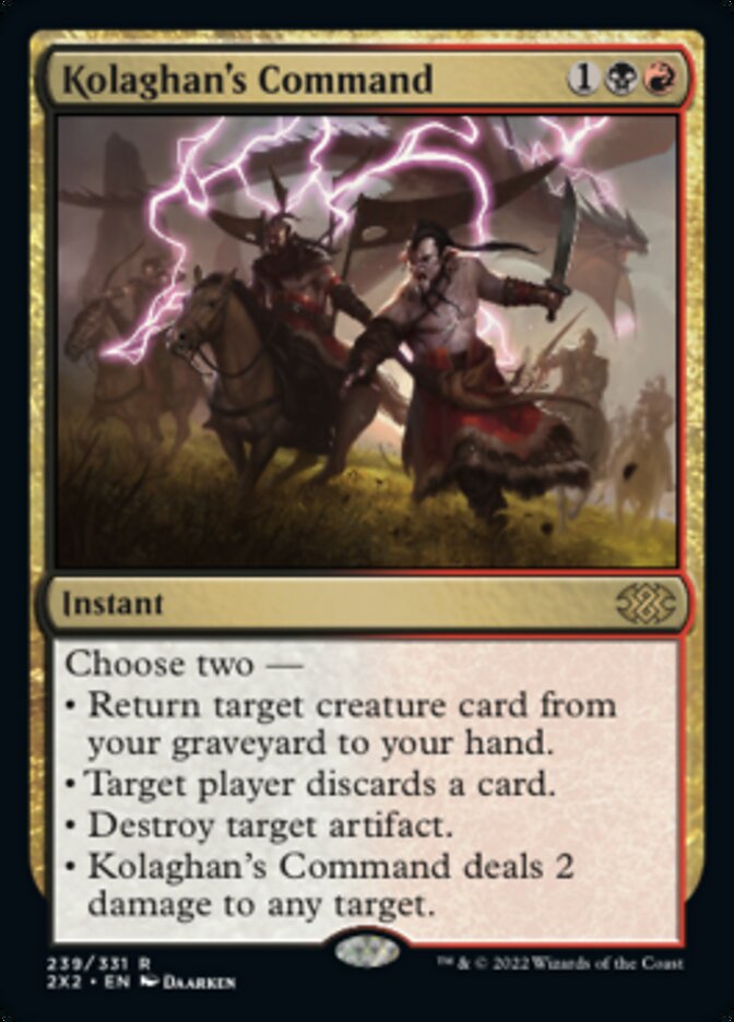 Kolaghan's Command [Double Masters 2022] | Tables and Towers
