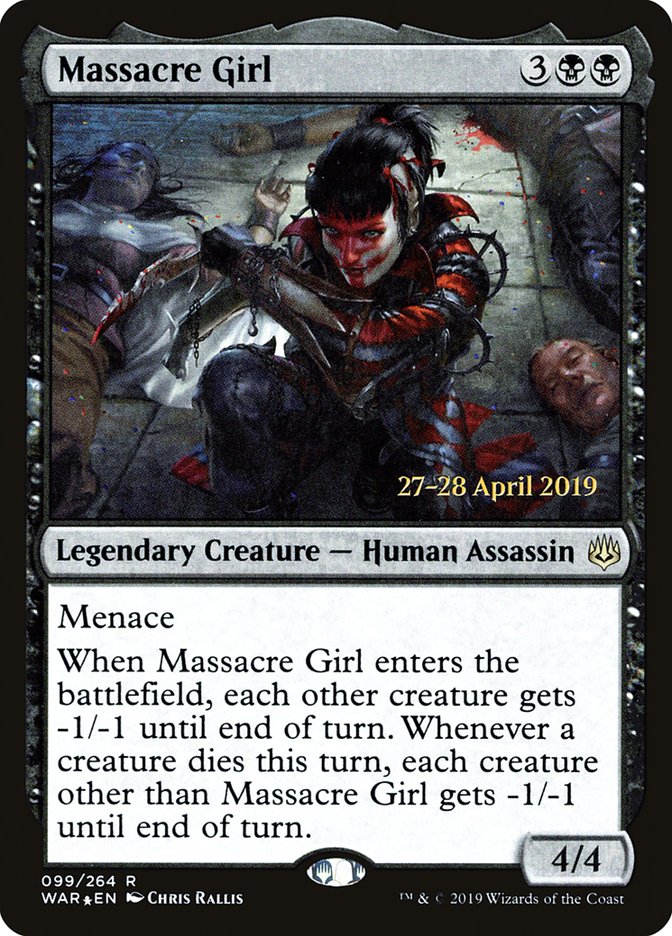 Massacre Girl [War of the Spark Prerelease Promos] | Tables and Towers