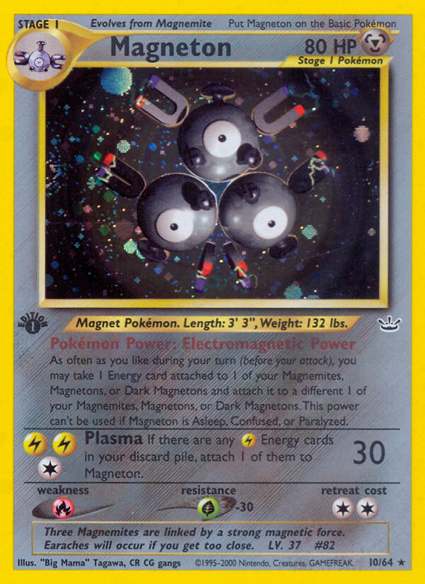 Magneton (10/64) [Neo Revelation 1st Edition] | Tables and Towers