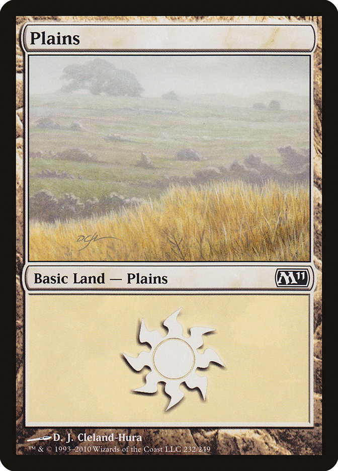 Plains (232) [Magic 2011] | Tables and Towers