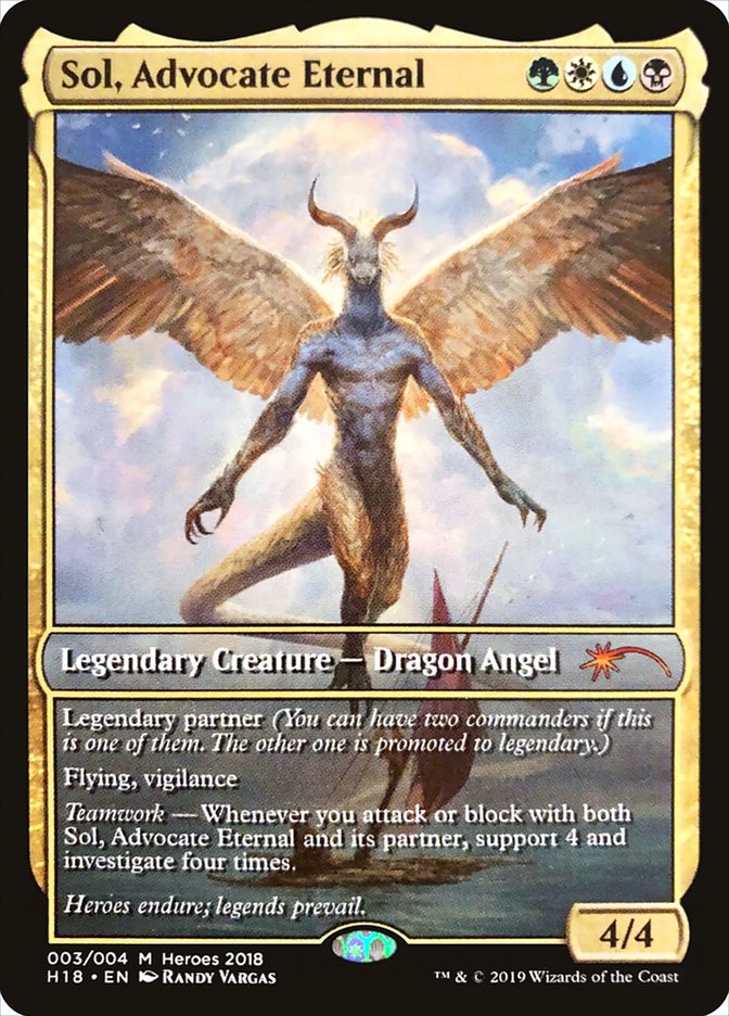 Sol, Advocate Eternal [Heroes of the Realm 2018] | Tables and Towers