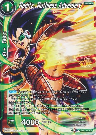 Raditz, Ruthless Adversary (EX07-07) [Magnificent Collection Fusion Hero] | Tables and Towers