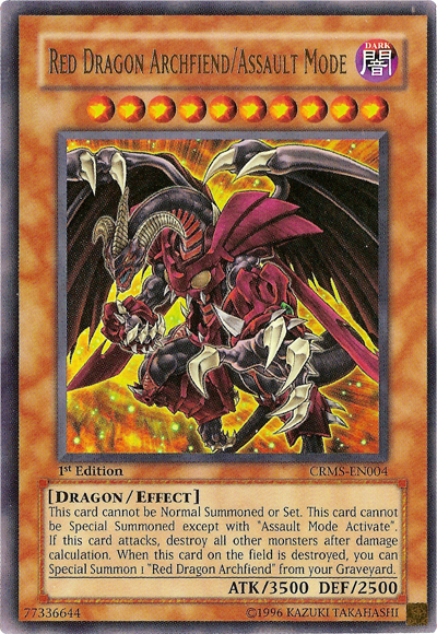 Red Dragon Archfiend/Assault Mode [CRMS-EN004] Ultra Rare | Tables and Towers